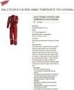 Kombinezon trudnopalny, antystatyczny DALETEC® 61130 RED WING TEMPERATE FR COVERALL